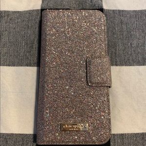 Glitter Kate Spade iPhone wallet